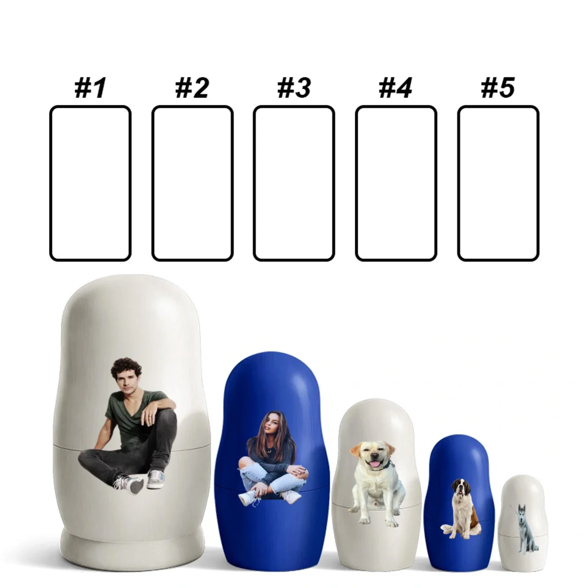 Growing In Love Photo - Personalized Custom Nesting Doll - Image 14