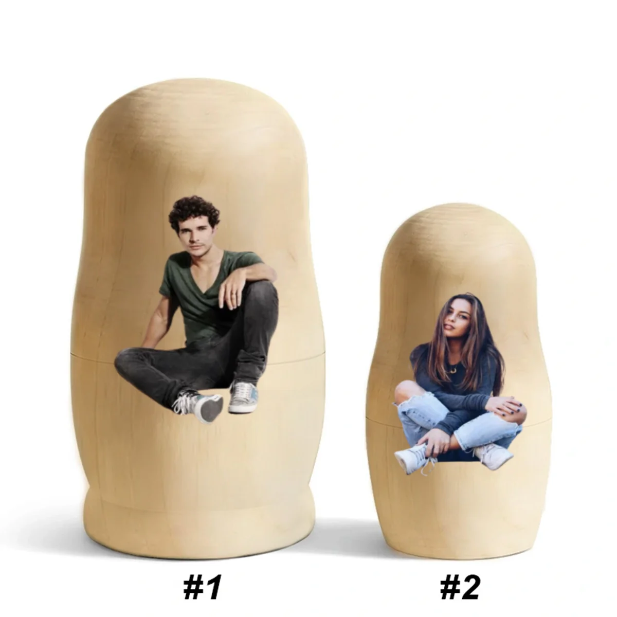 Growing In Love Photo - Personalized Custom Nesting Doll - Image 5