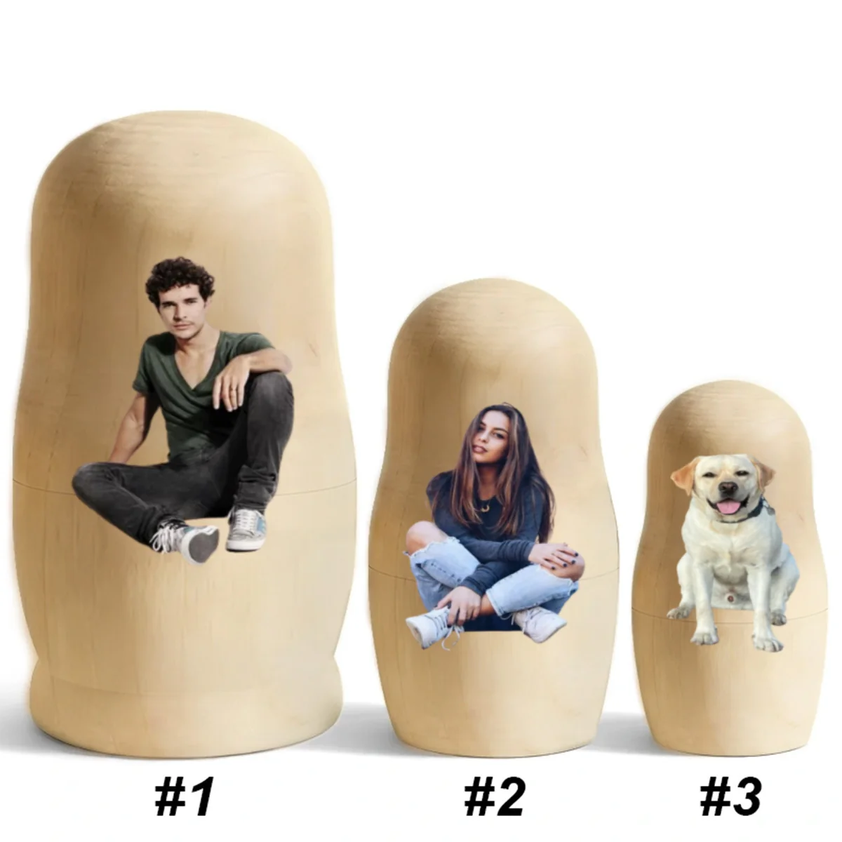 Growing In Love Photo - Personalized Custom Nesting Doll - Image 6