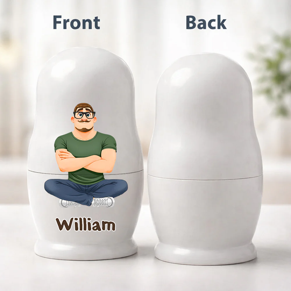 Growing Lovely Family - Personalized Custom Nesting Doll - Image 5