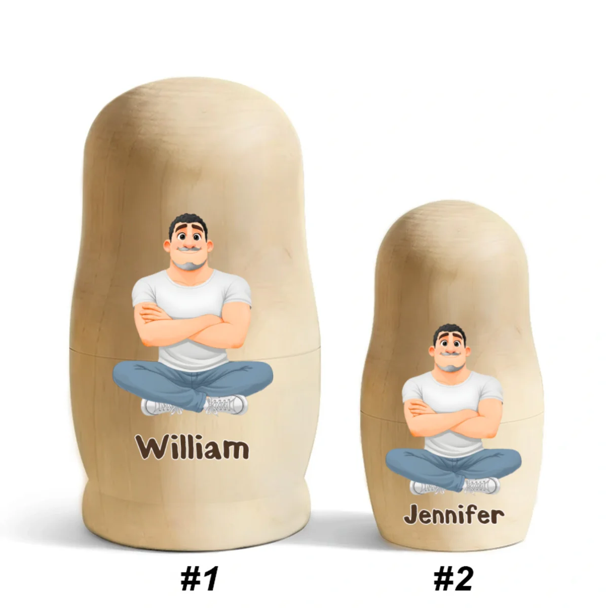 Growing Lovely Family - Personalized Custom Nesting Doll - Image 7
