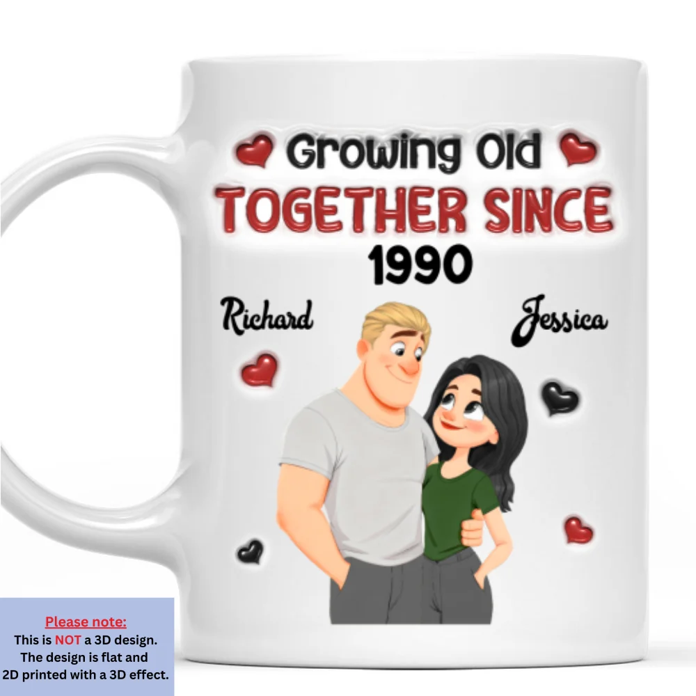 Growing Old - Personalized Custom 3D Inflated Effect Mug - Image 7