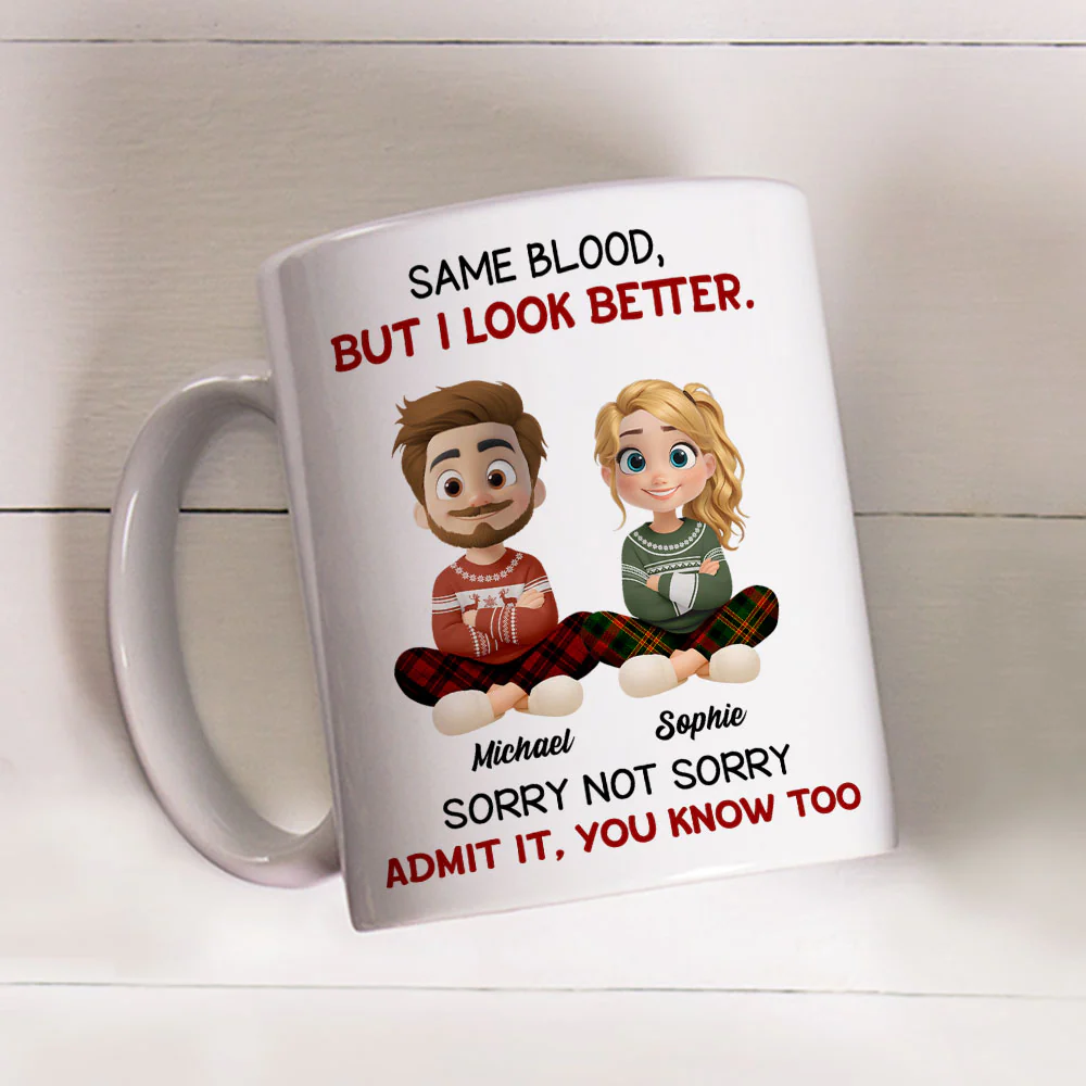 Guess Who Got The Looks - Personalized Custom Coffee Mug - Image 4