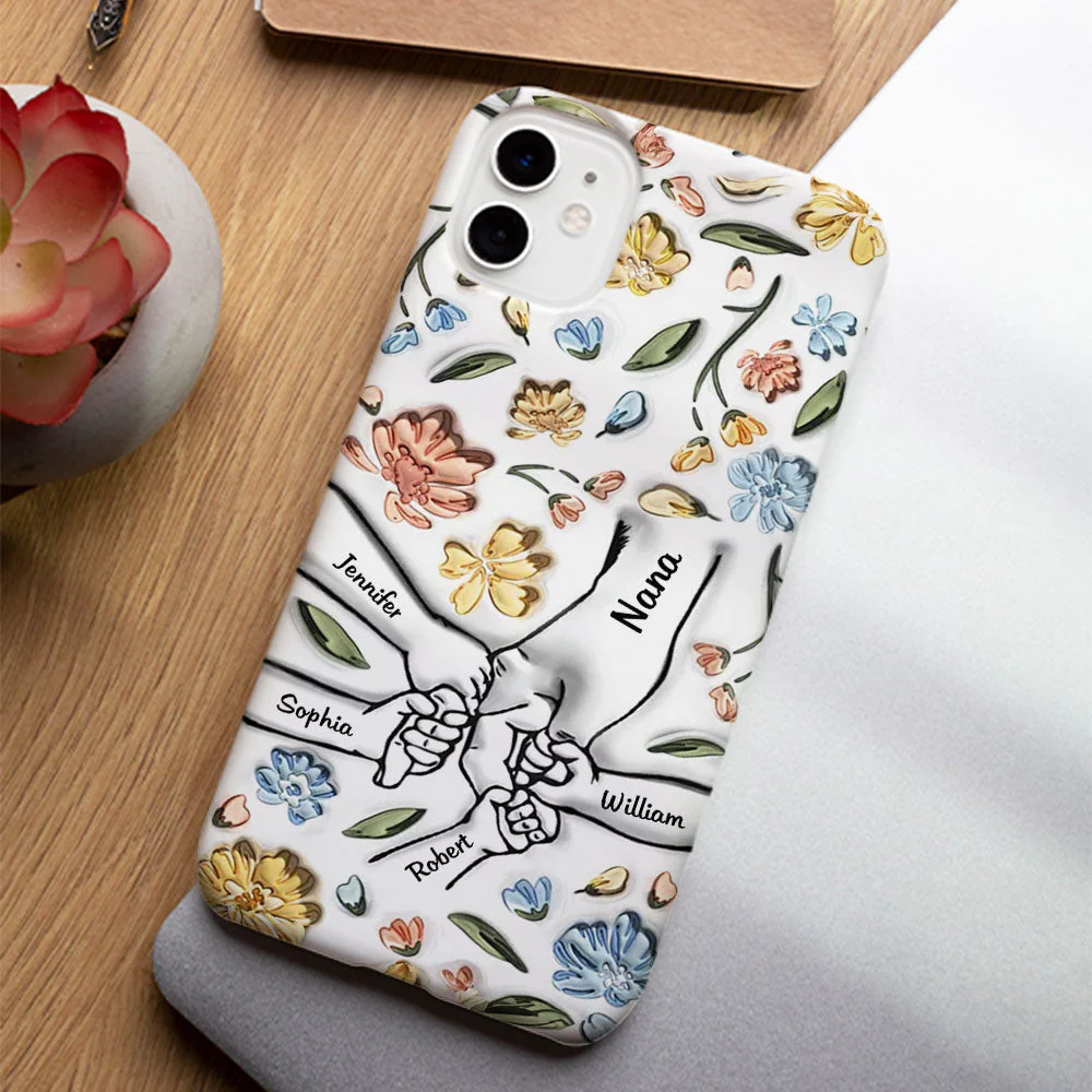 Hand In Hand, I Will Always Protect You - Personalized Custom Phone Case - Image 6