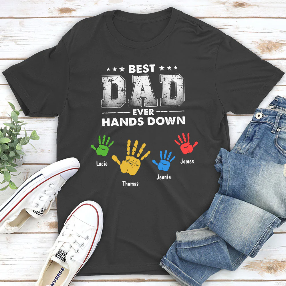 Hands Down - Personalized Custom Classic T-shirt - Image 3