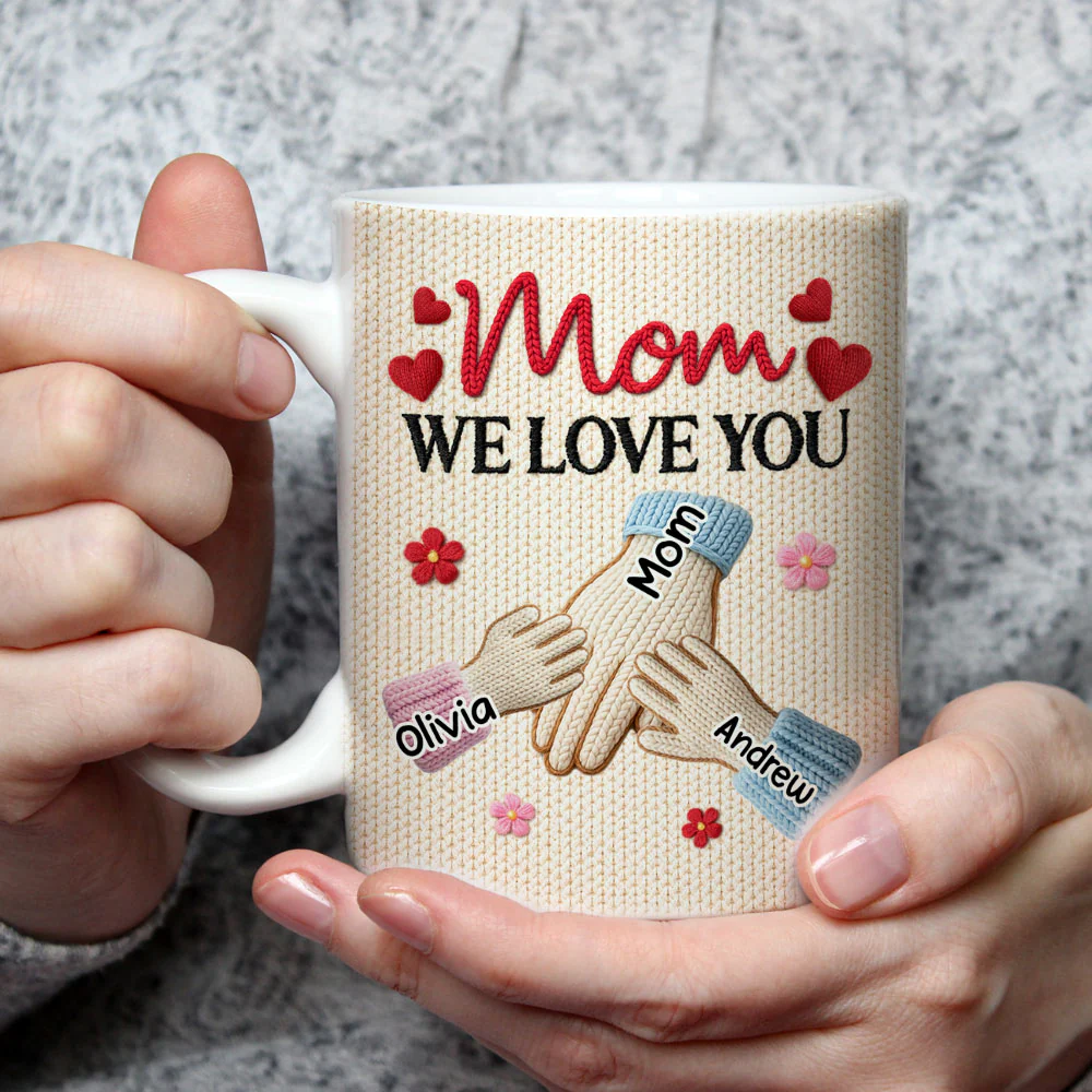 Hands Holding - Personalized Custom Coffee Mug - Image 3