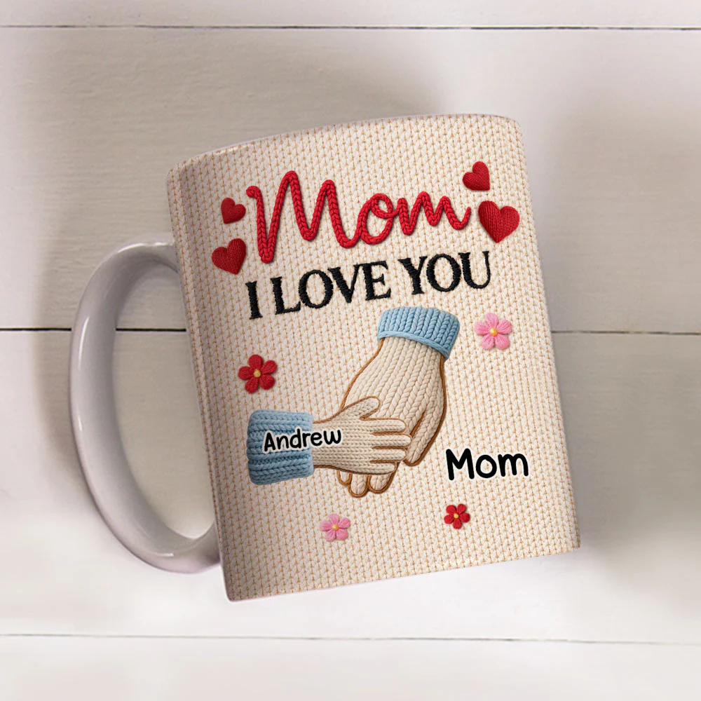 Hands Holding - Personalized Custom Coffee Mug - Image 4