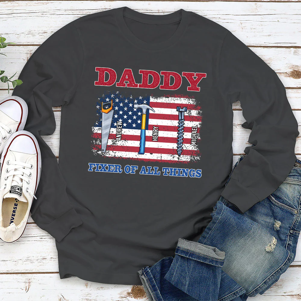 Handy Dad Hero At Home - Personalized Custom Shirt - Image 8