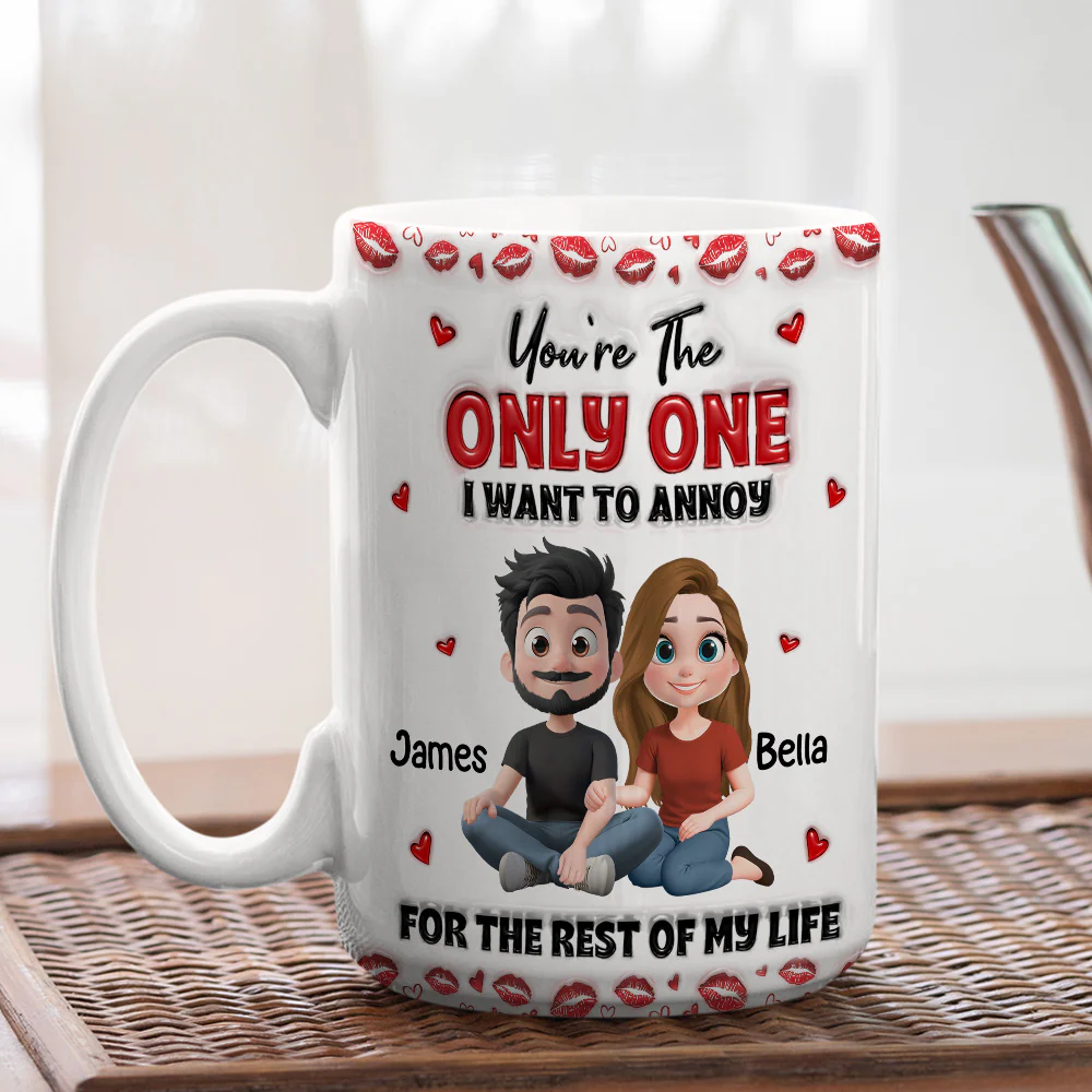 Happily Annoying You - Personalized Custom 3D Inflated Effect Mug - Image 5
