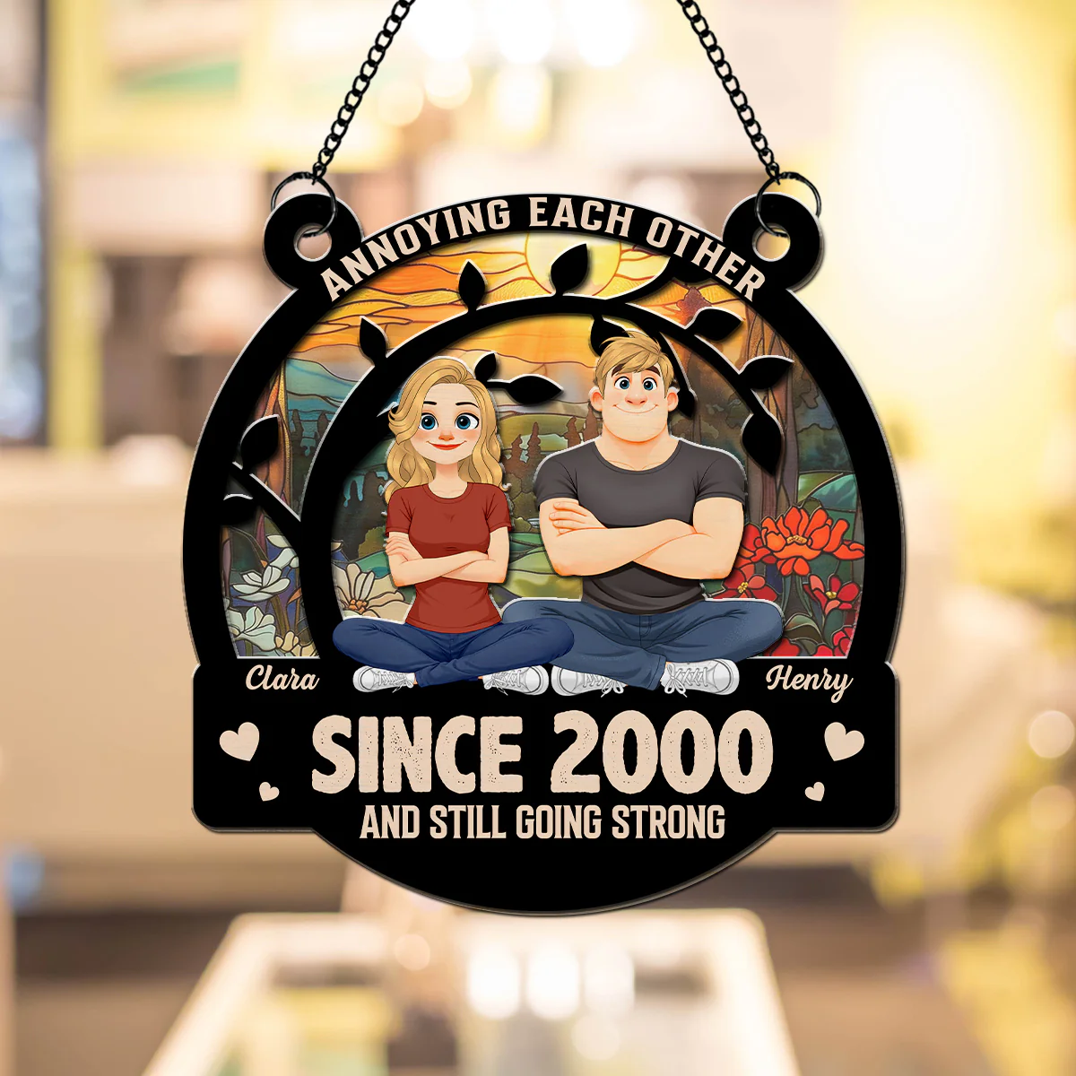 Happily Ever After - Personalized Custom Suncatcher - Image 3