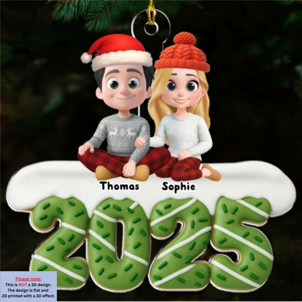 Happiness Baked Into Every Holiday Moment  - Personalized Custom Acrylic Ornament - Image 5