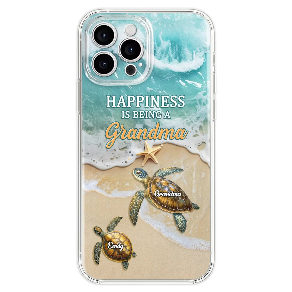 Happiness Is Being A Grandma - Personalized Custom Phone Case - Image 22