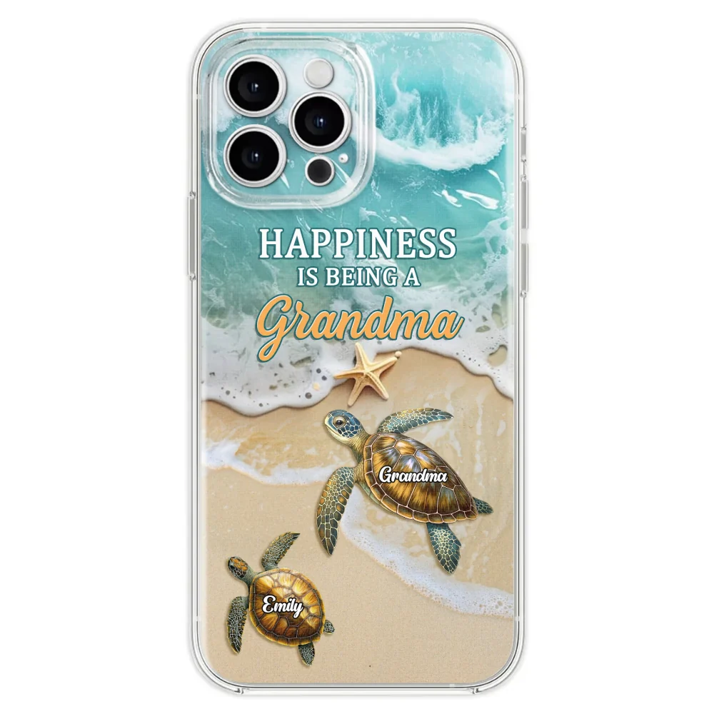 Happiness Is Being A Grandma - Personalized Custom Phone Case - Image 27