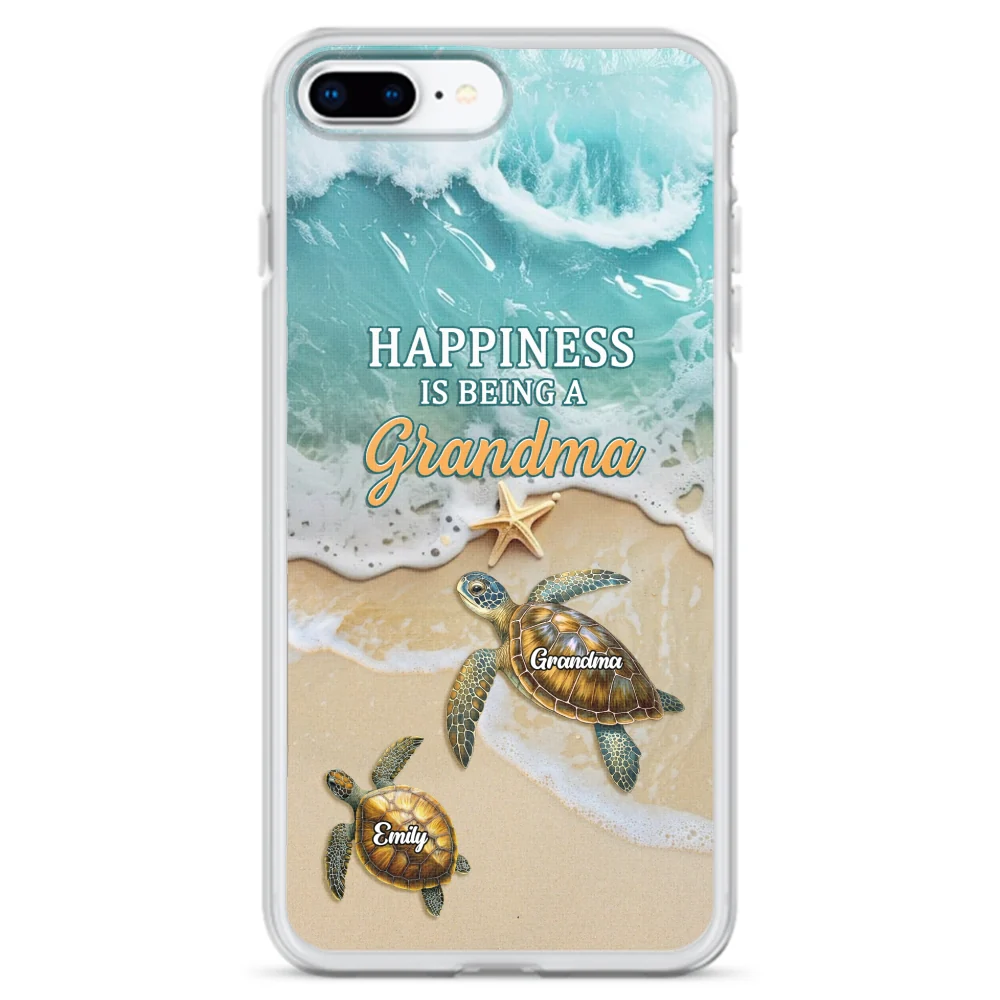 Happiness Is Being A Grandma - Personalized Custom Phone Case - Image 7