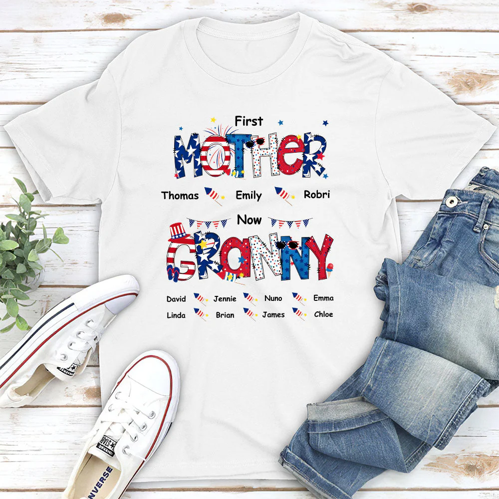 Happiness Is Being A Mom - Personalized Custom Unisex T-shirt - Image 2