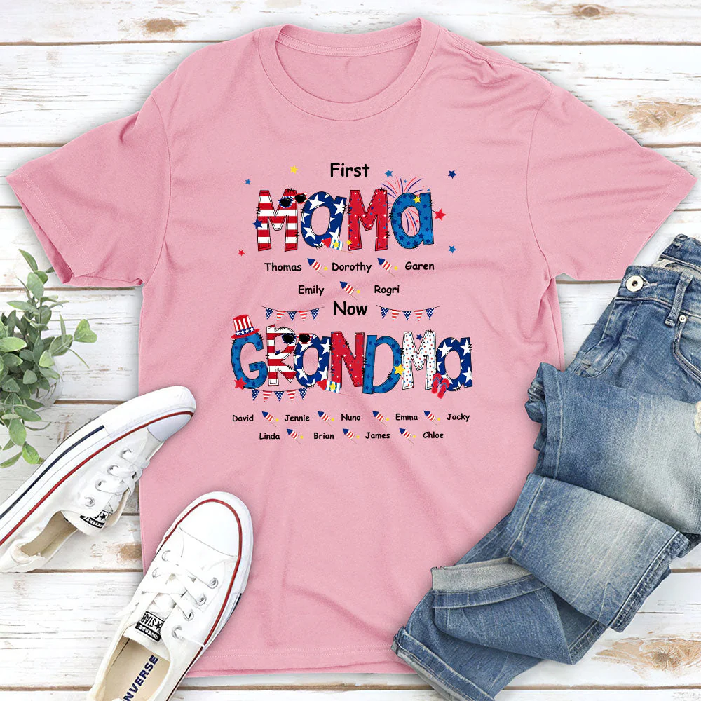 Happiness Is Being A Mom - Personalized Custom Unisex T-shirt - Image 4