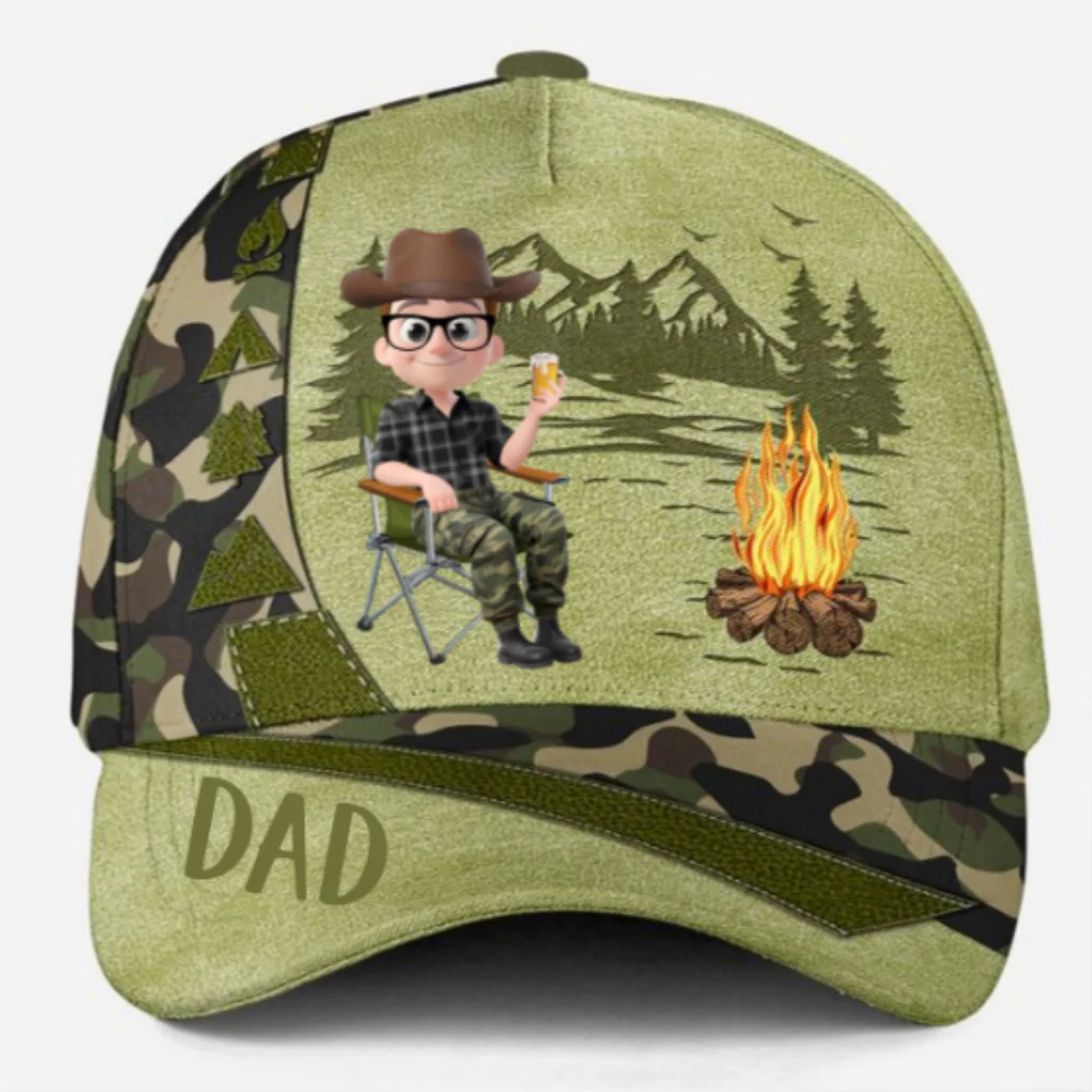 Happy Camper - Personalized Custom Classic Cap - Image 6