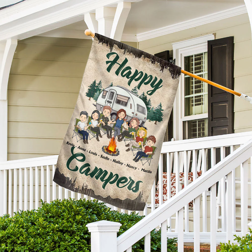 Happy Camper - Personalized Custom Flag - Image 5