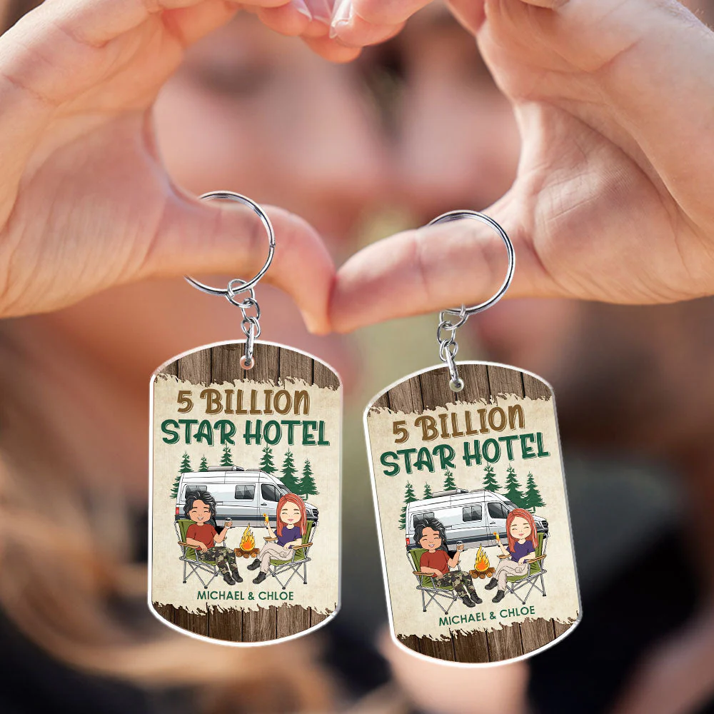 Happy Campers - Personalized Custom Acrylic Keychain - Image 6
