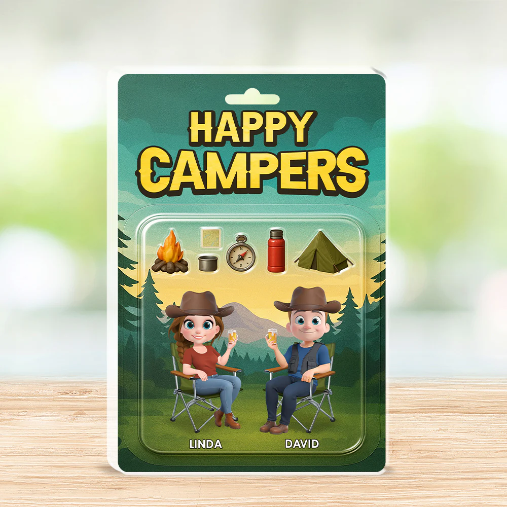 Happy Campers - Personalized Custom Acrylic Plaque - Image 2