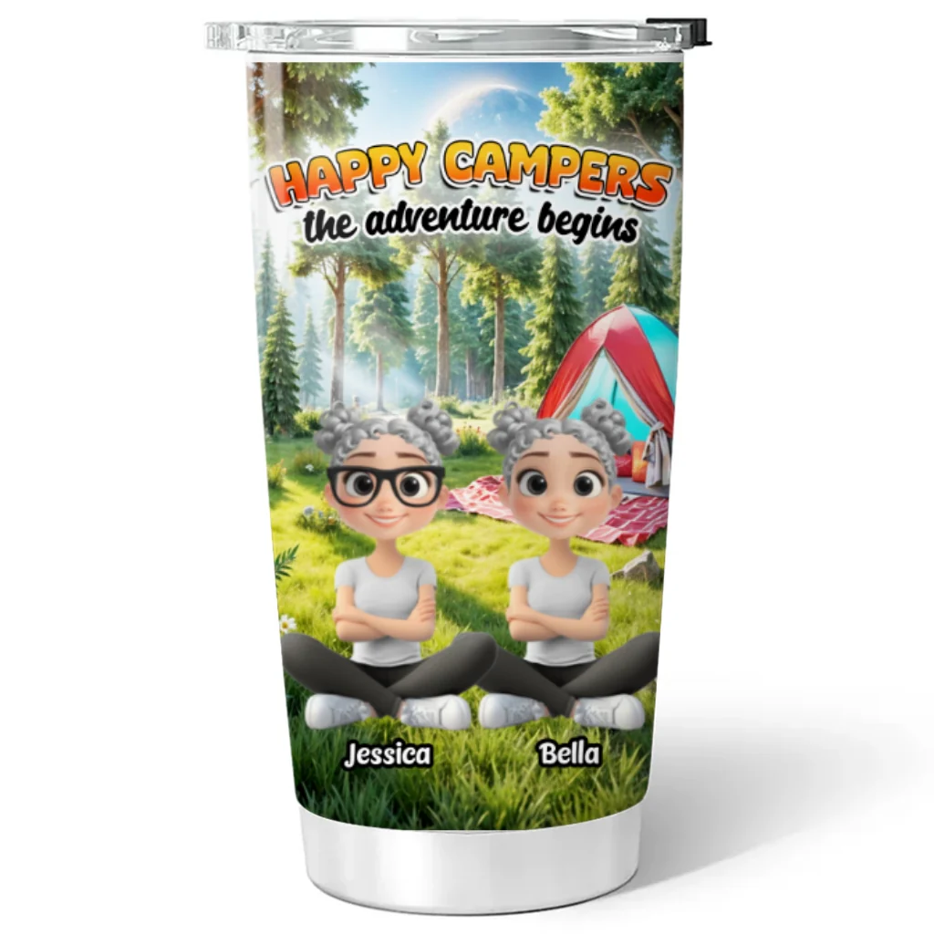 Happy Campers - Personalized Custom Tumbler - Image 7