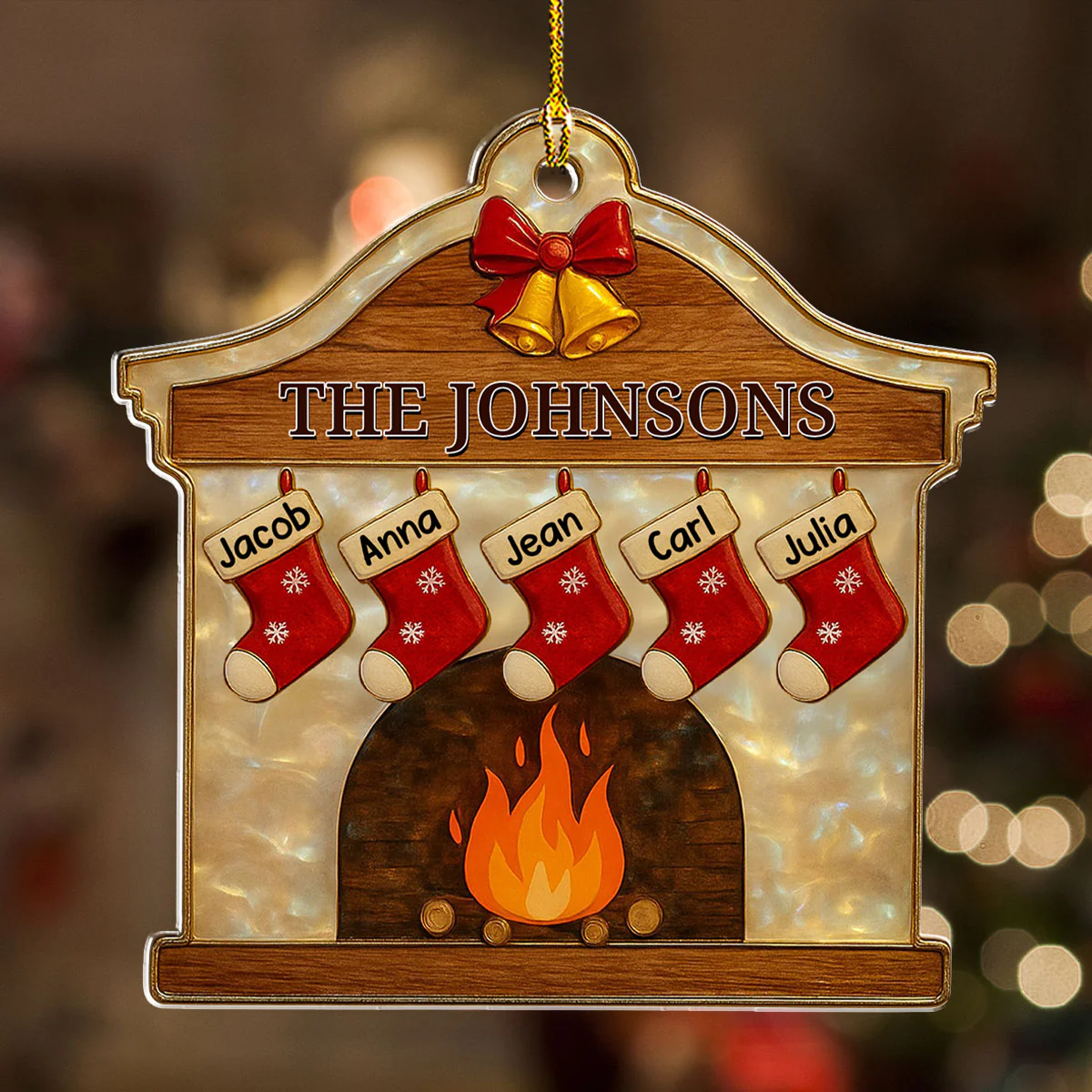 Happy Family - Personalized Custom Acrylic Ornament
