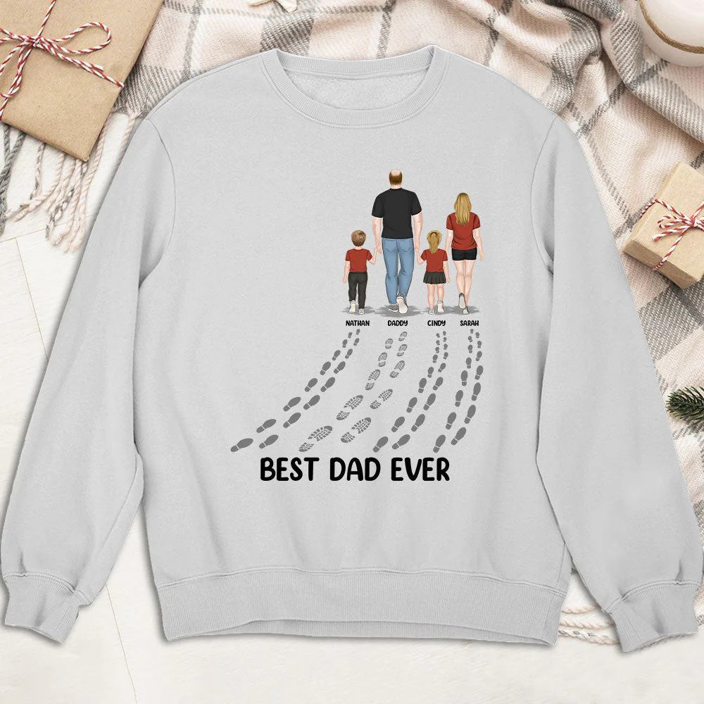 Happy Fathers Day Best Dad Ever - Personalized Custom Shirt - Image 4