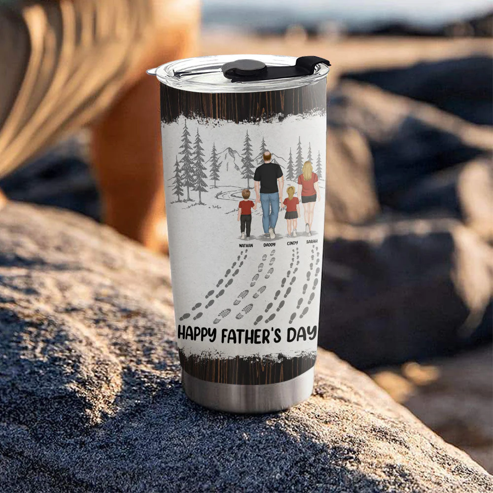 Happy Fathers Day Best Dad Ever - Personalized Custom Tumbler - Image 3