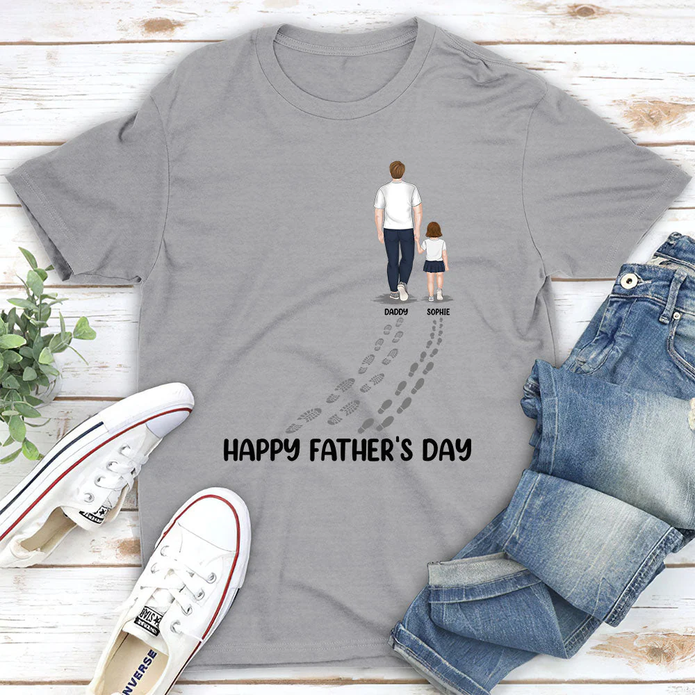 Happy Fathers Day Best Dad Ever Version 2 - Personalized Custom Shirt - Image 3