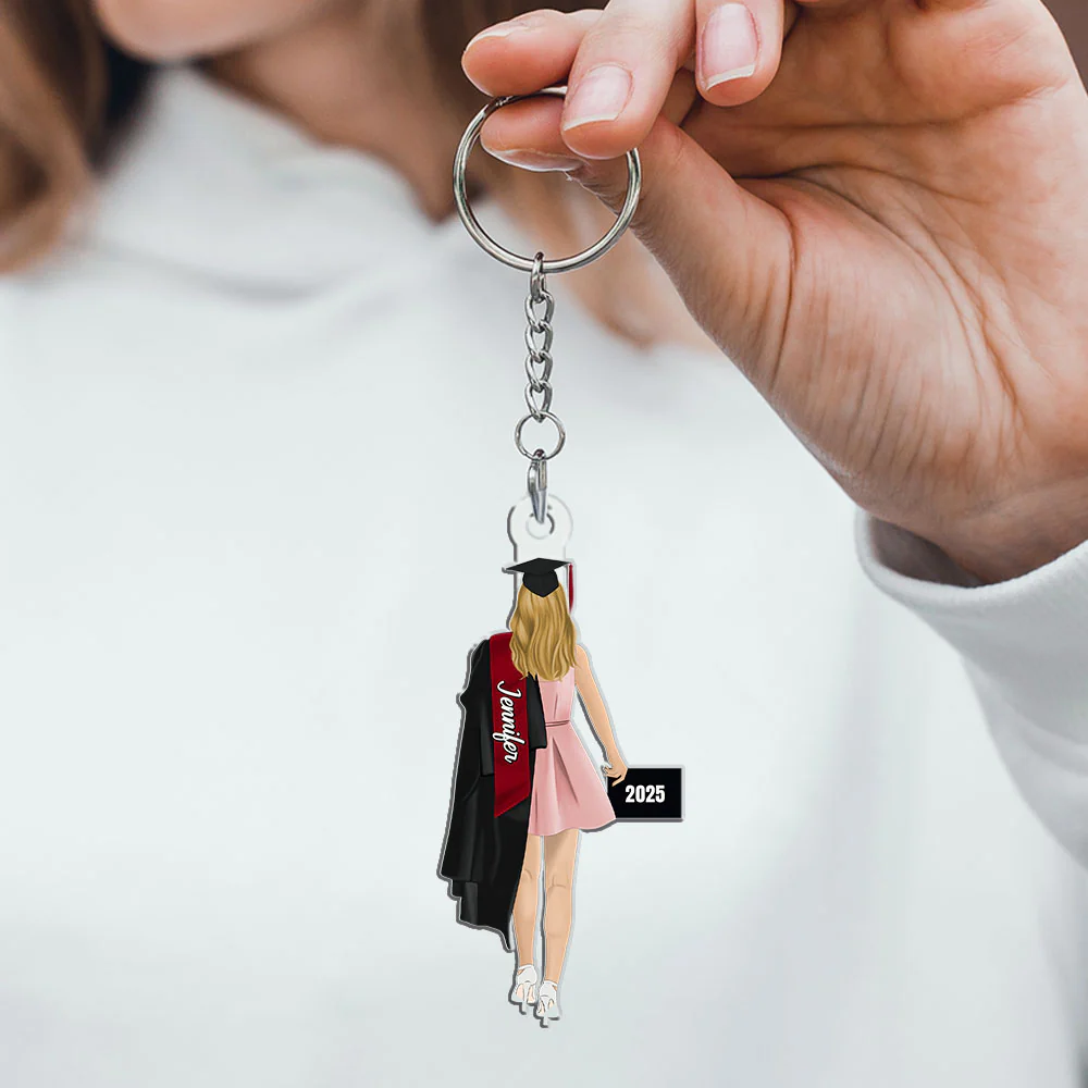 Happy Graduation 2025 - Personalized Custom Acrylic Keychain - Image 3