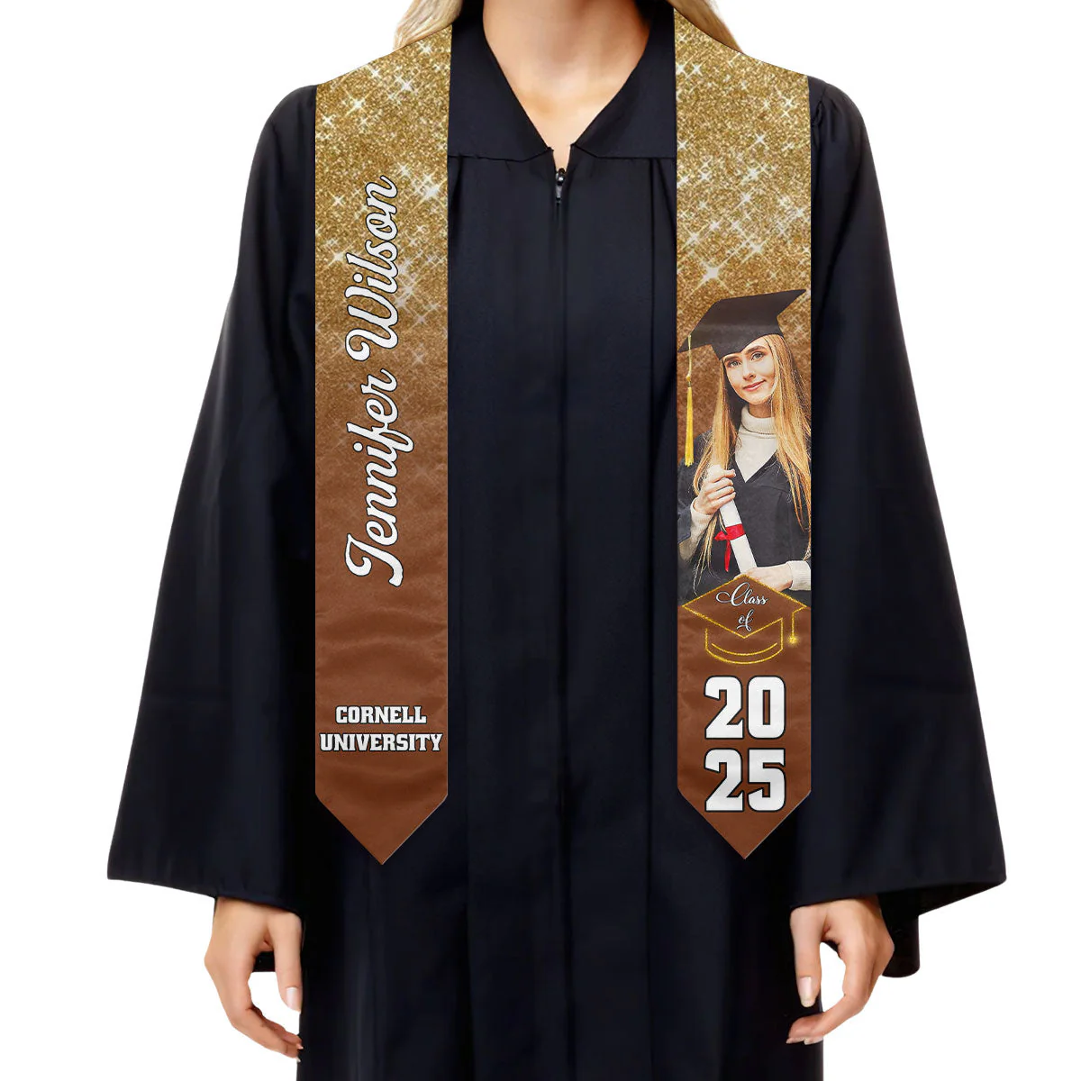 Happy Graduation 2025 - Personalized Custom Graduation Stole - Image 2