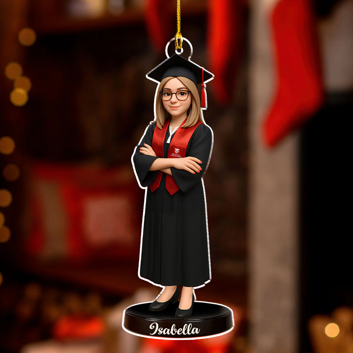 Happy Graduation In This Year - Personalized Custom Acrylic Ornament - Image 3
