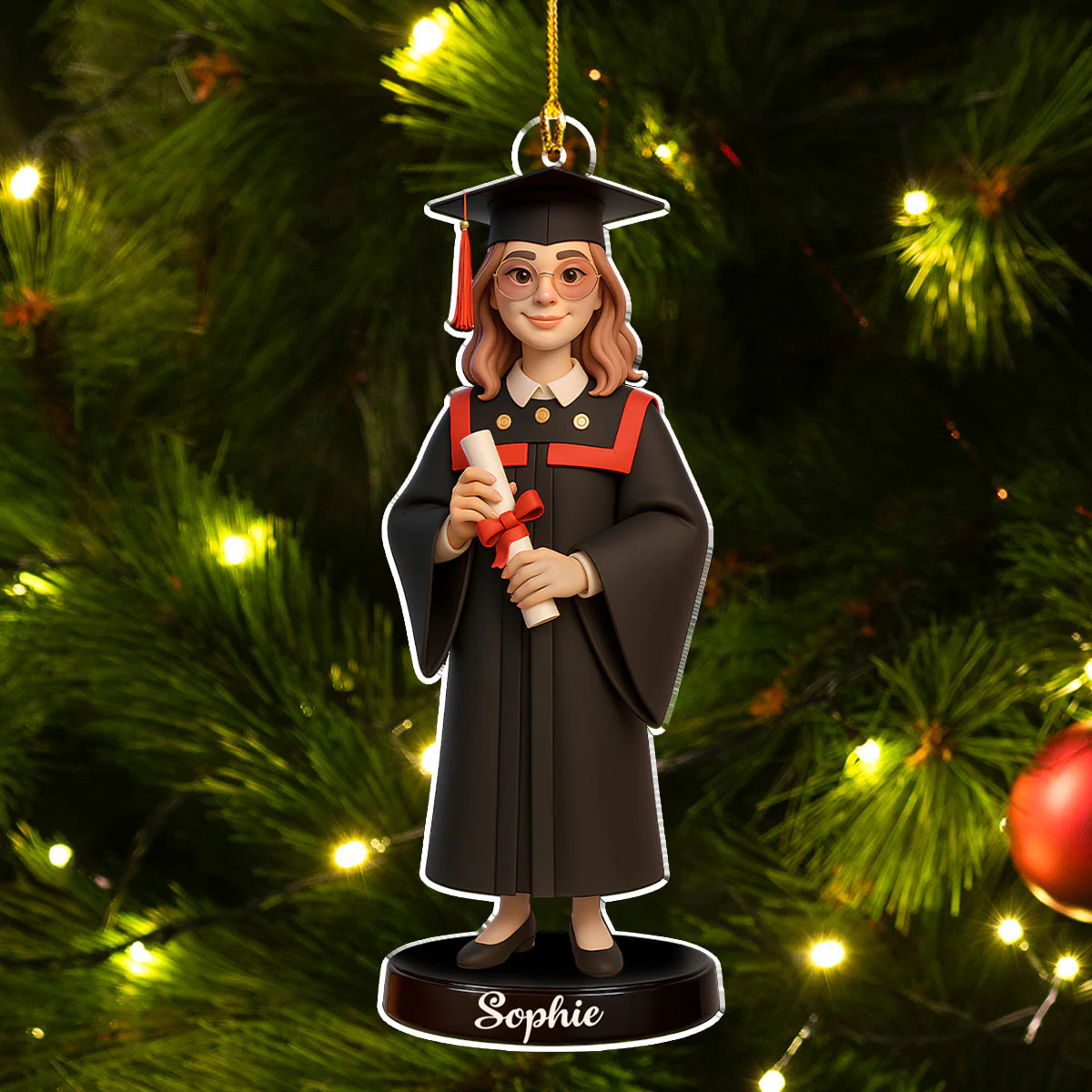 Happy Graduation In This Year - Personalized Custom Acrylic Ornament - Image 4