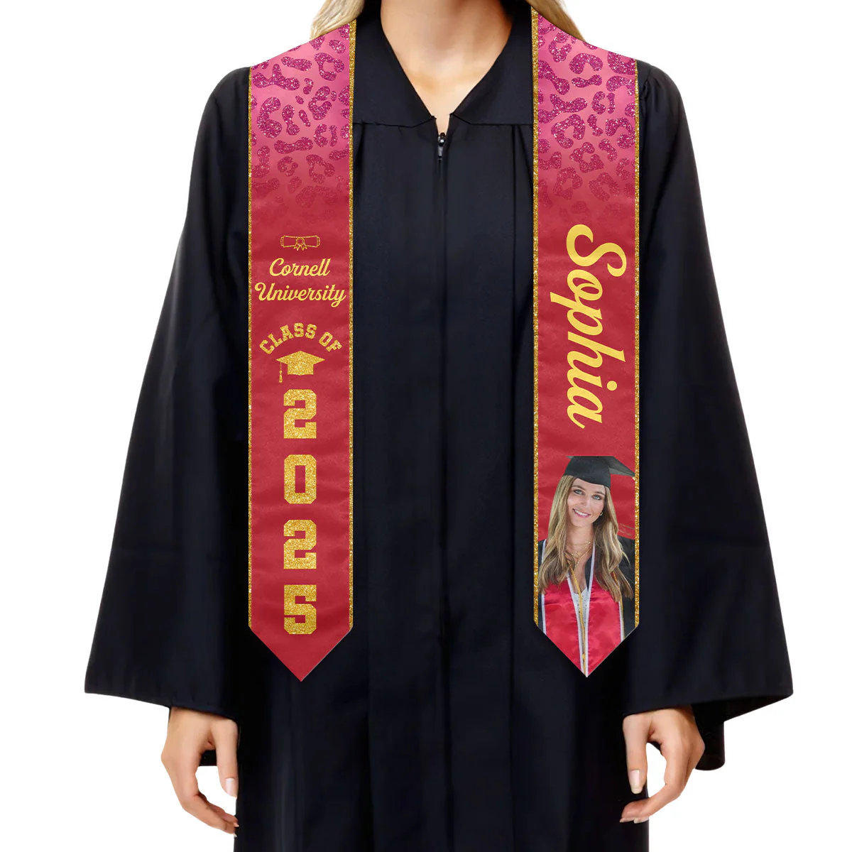 Happy Graduation - Personalized Custom Graduation Stole - Image 2