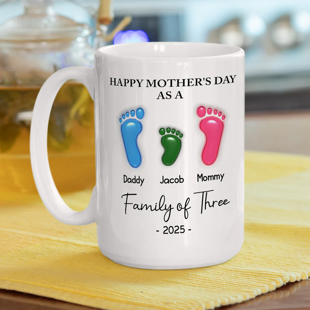 Happy Mother Day As A Family - Personalized Custom 3D Inflated Effect Mug - Image 8