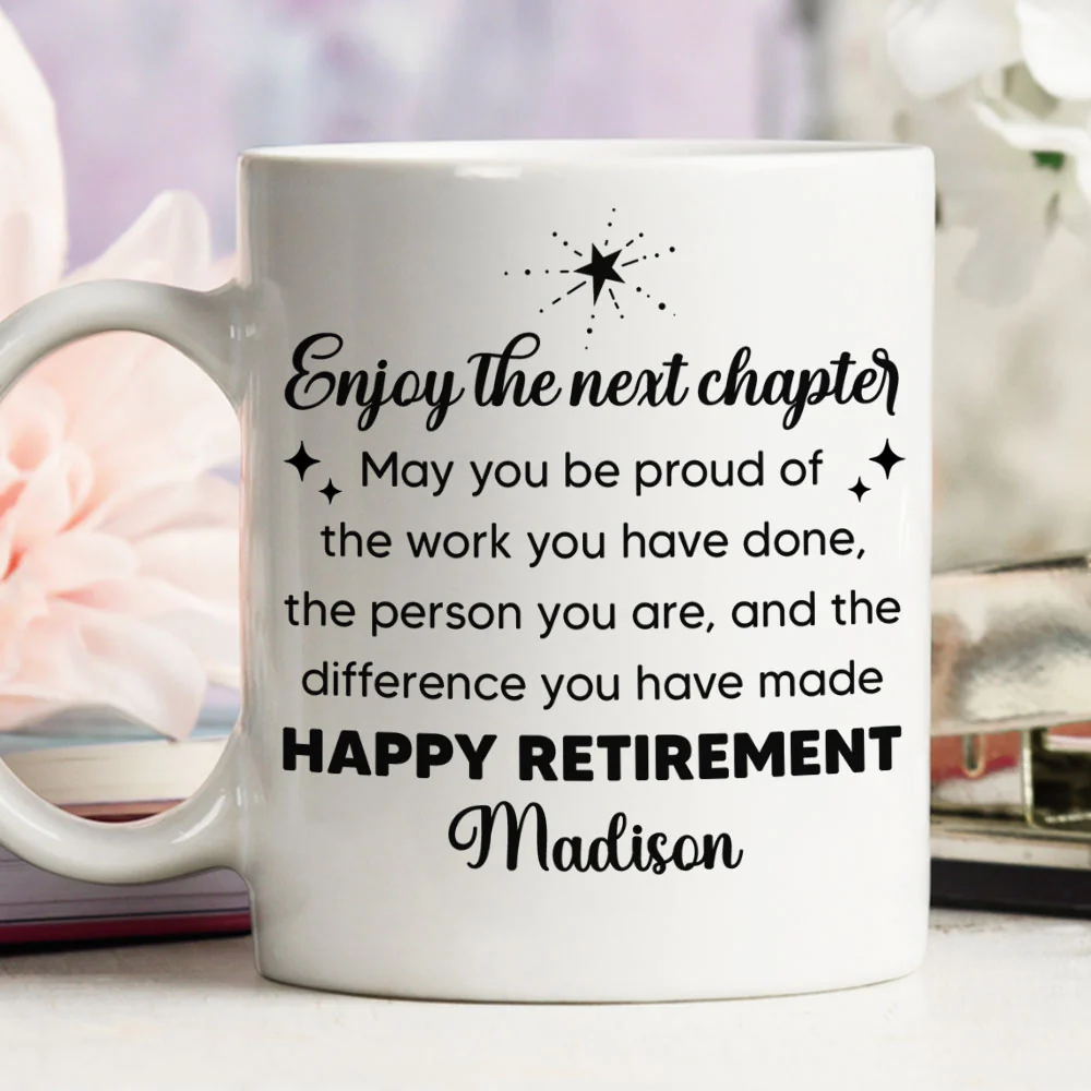 Happy Retirement - Personalized Custom Coffee Mug - Image 3