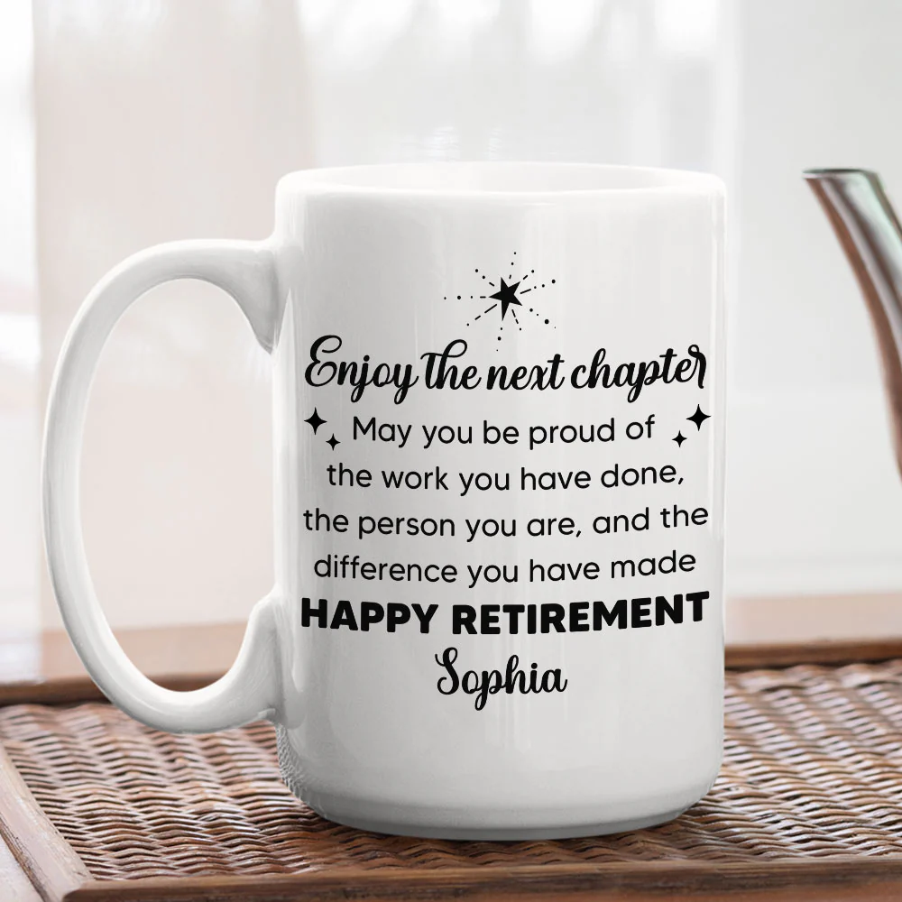 Happy Retirement - Personalized Custom Coffee Mug - Image 4