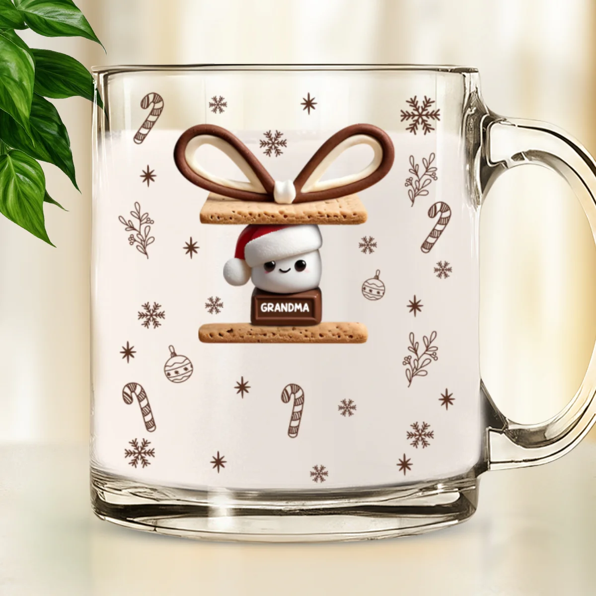 Happy Smores - Personalized Custom Glass Mug - Image 7
