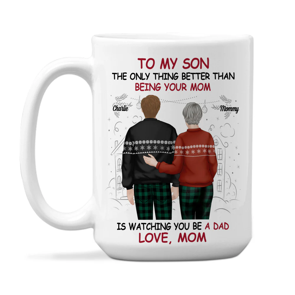 Happy To See You Become A Dad - Personalized Custom Coffee Mug - Image 2
