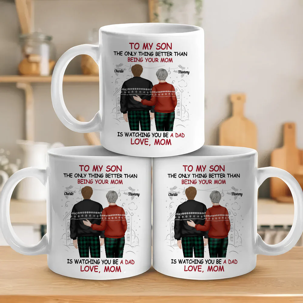 Happy To See You Become A Dad - Personalized Custom Coffee Mug - Image 3