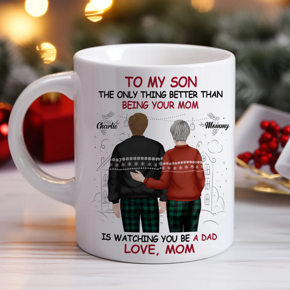 Happy To See You Become A Dad - Personalized Custom Coffee Mug - Image 4