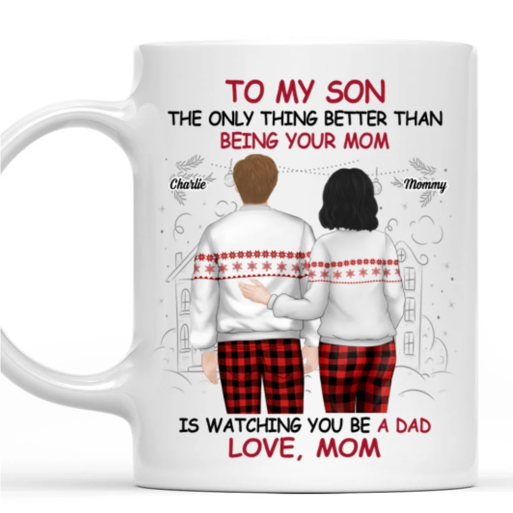 Happy To See You Become A Dad - Personalized Custom Coffee Mug - Image 6
