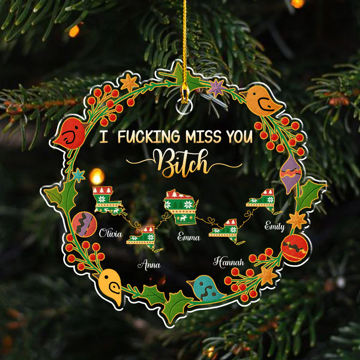 Have A Merry Christmas - Personalized Custom Acrylic Ornament - Image 4