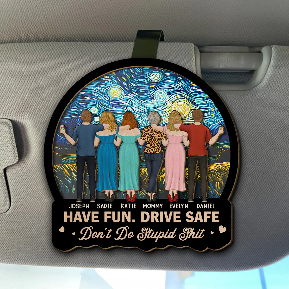 Have Fun Drive Safe Teens - Personalized Custom Car Visor Clip - Image 5