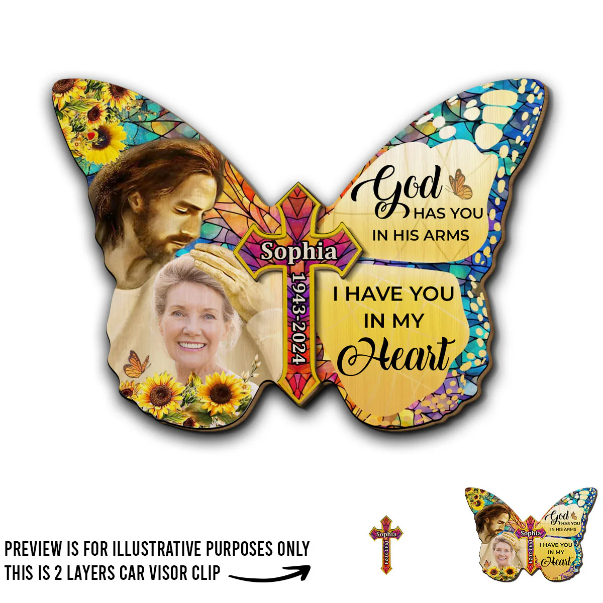 Have You In My Heart - Personalized Custom Car Visor Clip - Image 5