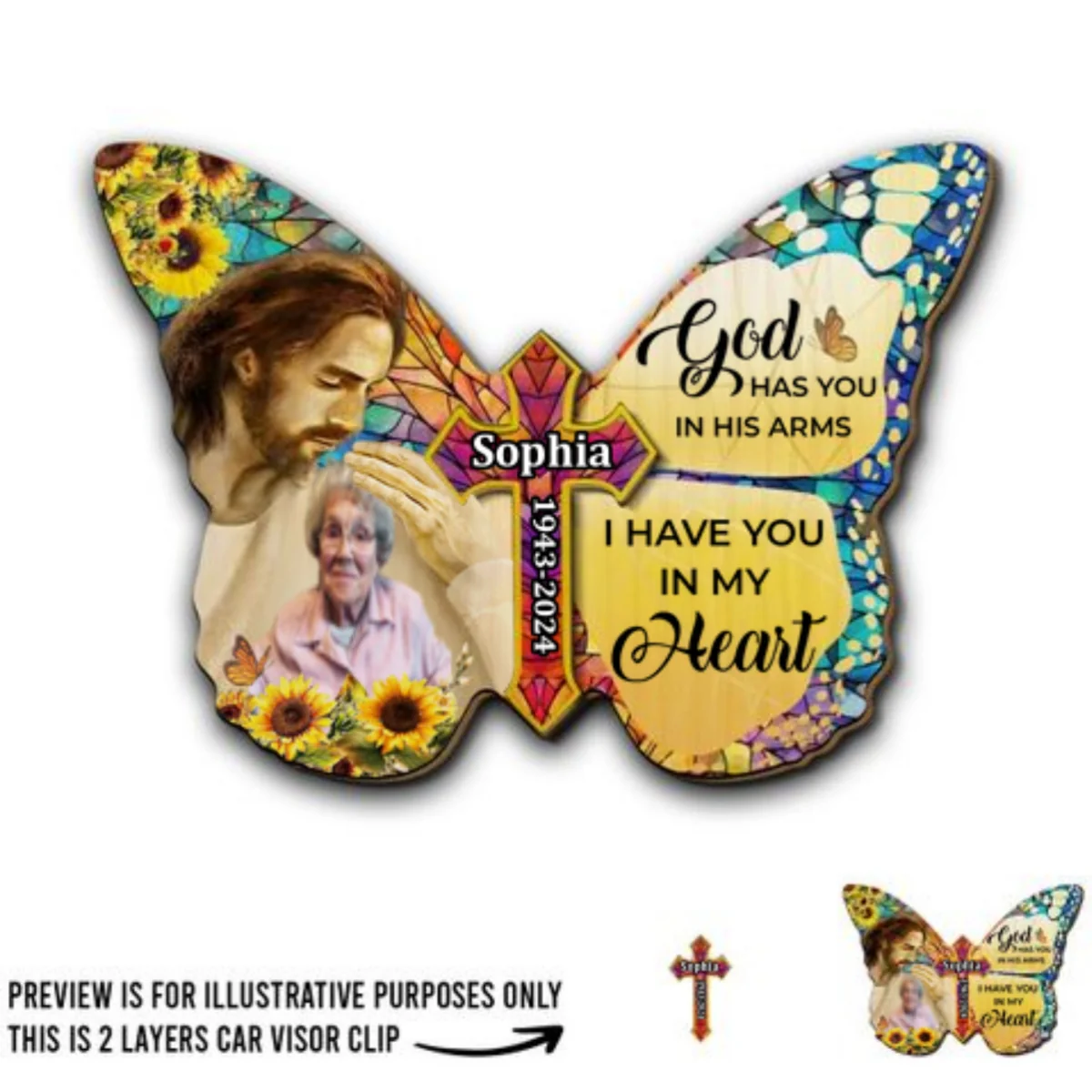 Have You In My Heart - Personalized Custom Car Visor Clip - Image 6