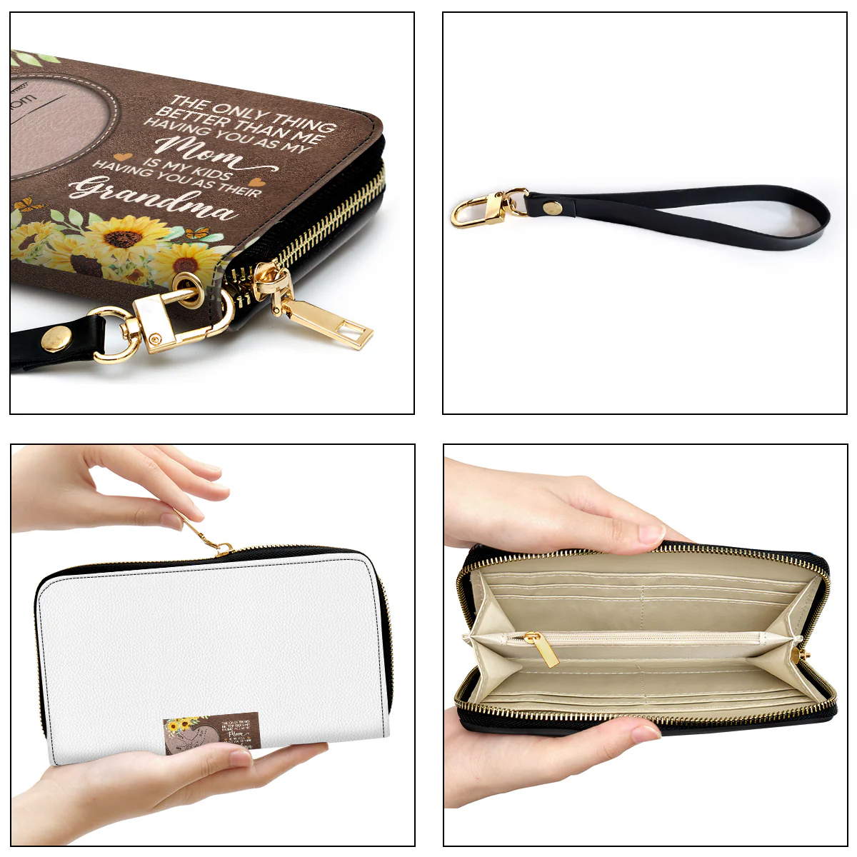 Having You As A Mom - Personalized Custom Leather Wallet - Image 4