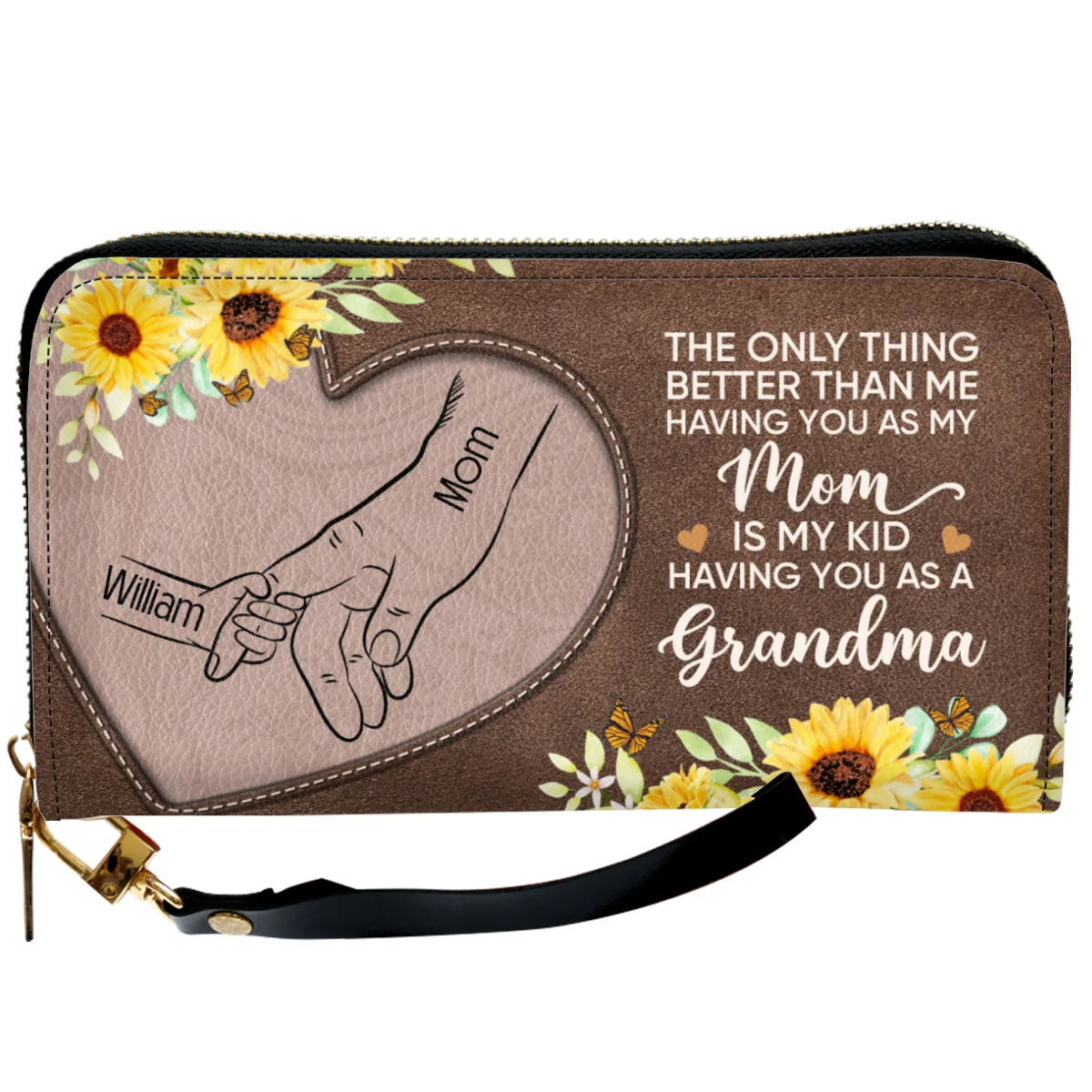 Having You As A Mom - Personalized Custom Leather Wallet - Image 6