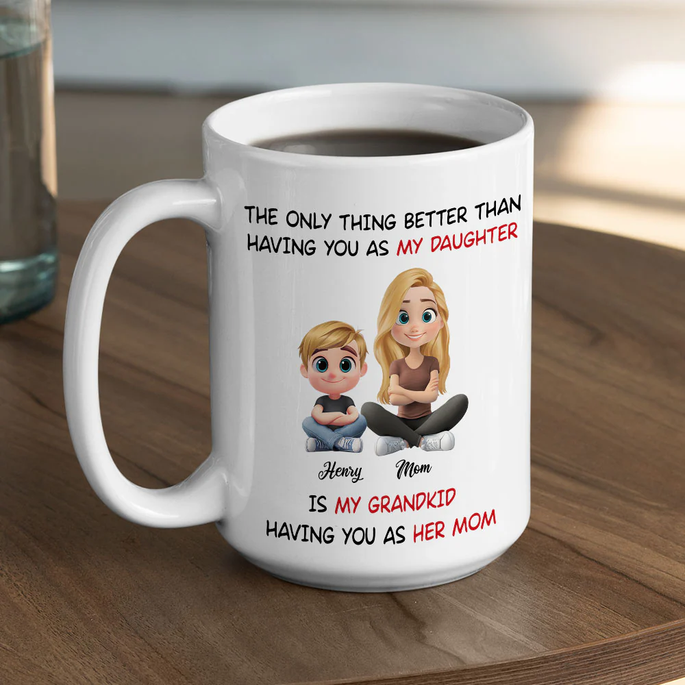 Having You As My Daughter - Personalized Custom Coffee Mug - Image 6