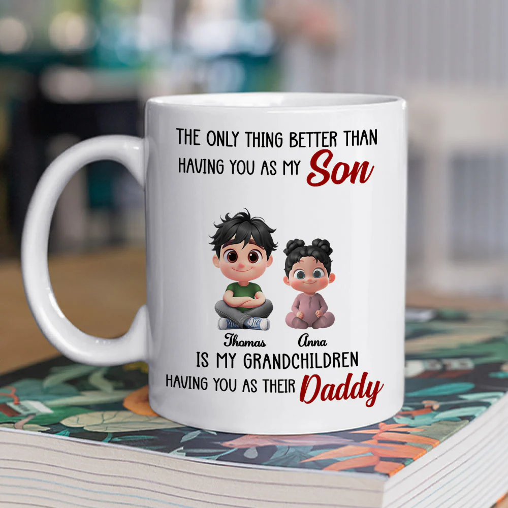 Having You As My Son 2 - Personalized Custom Coffee Mug - Image 2